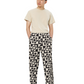 Black & Tan Flower Wide Leg Pants