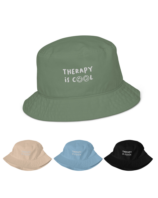 Therapy is Cool Organic Bucket Hat