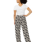 Black & Tan Flower Wide Leg Pants