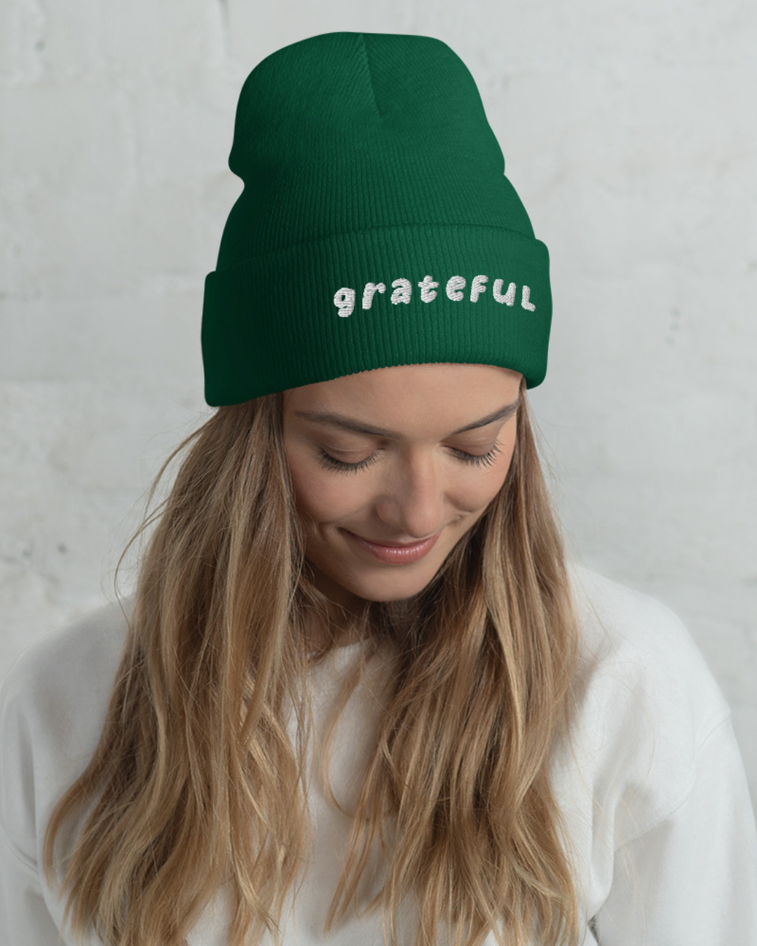 Grateful Embroidered Beanie