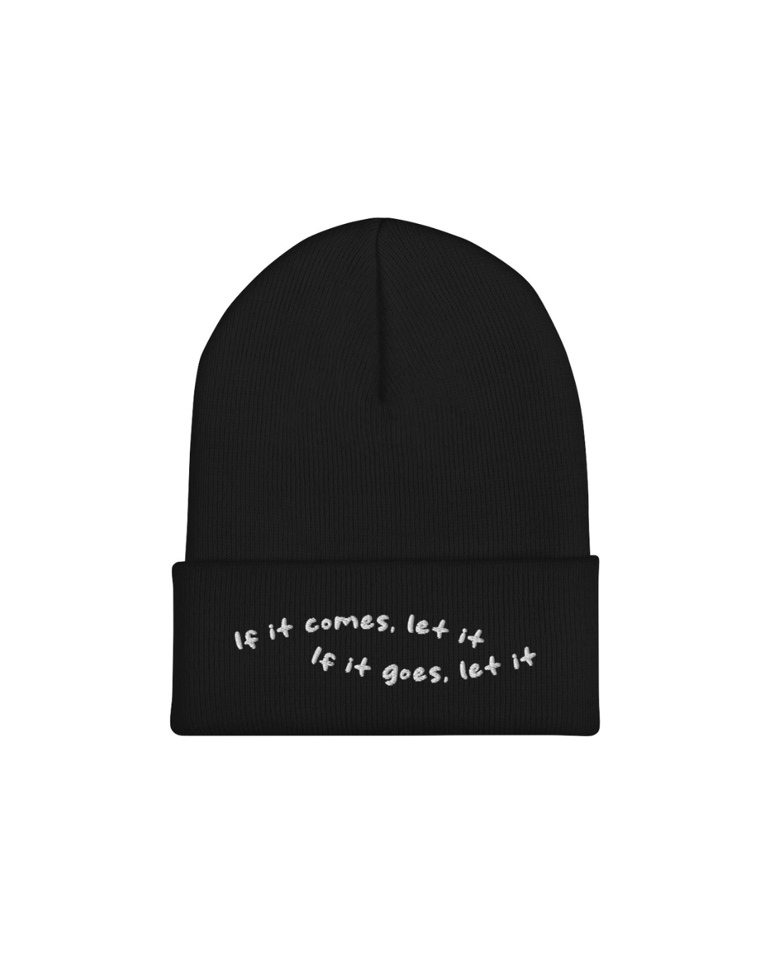 Comes & Goes Embroidered Beanie