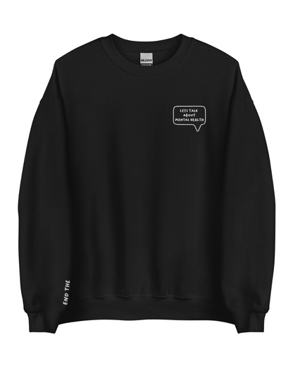 Talk about Mental Health Crew Neck Sweatshirt