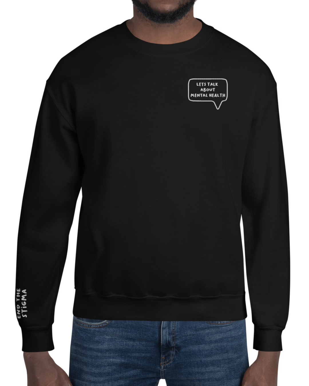 Talk about Mental Health Crew Neck Sweatshirt