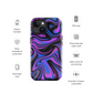 Purple & Black Swirl iPhone Case