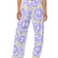 Purple Smiley Unisex Wide Leg Pants