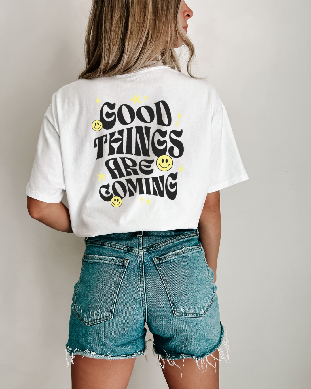 Good Things Are Coming Smiley Tshirt