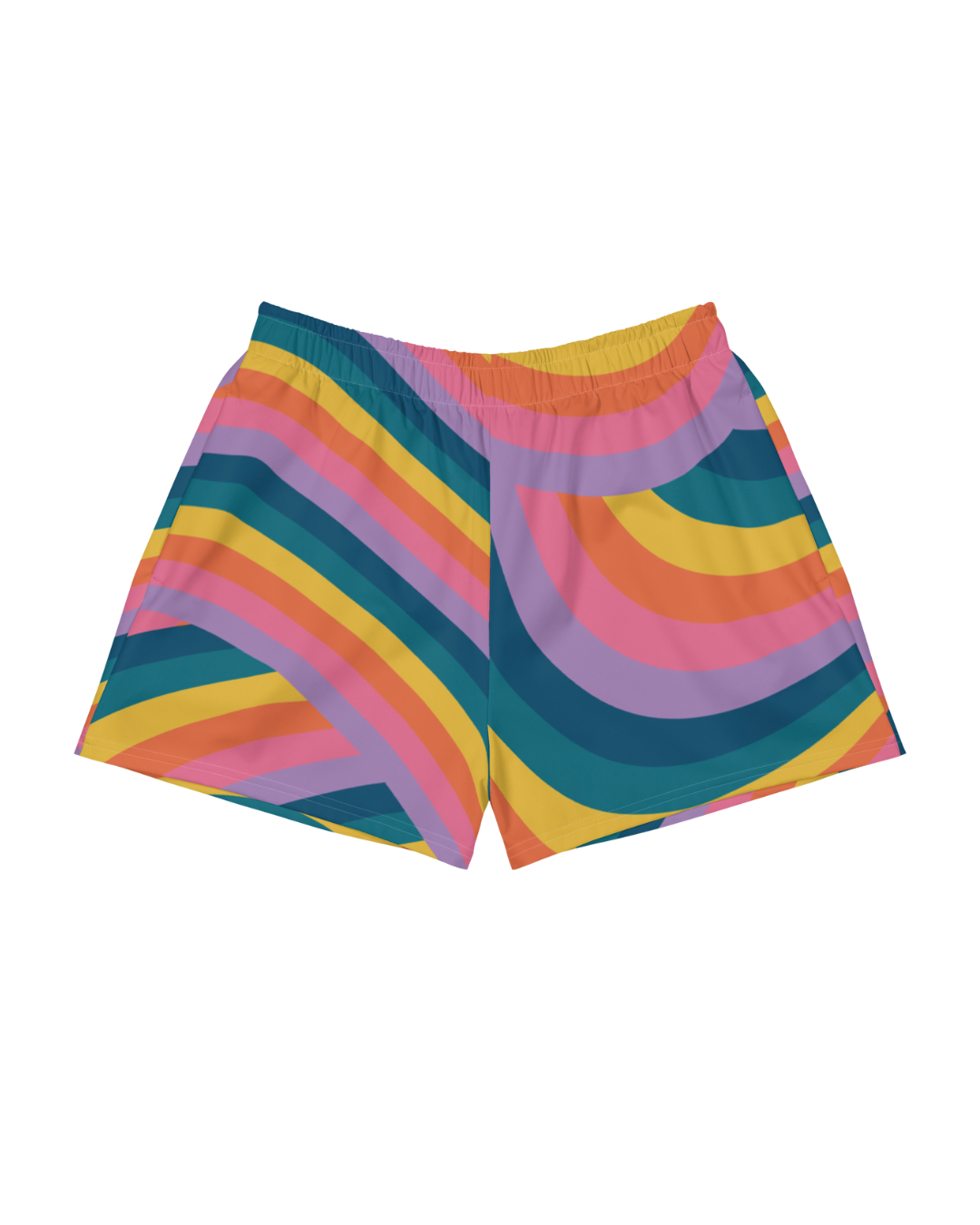 Retro Rainbow Women's Recycled Shorts