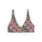 Retro Daisy Women’s Recycled Padded Bikini Top