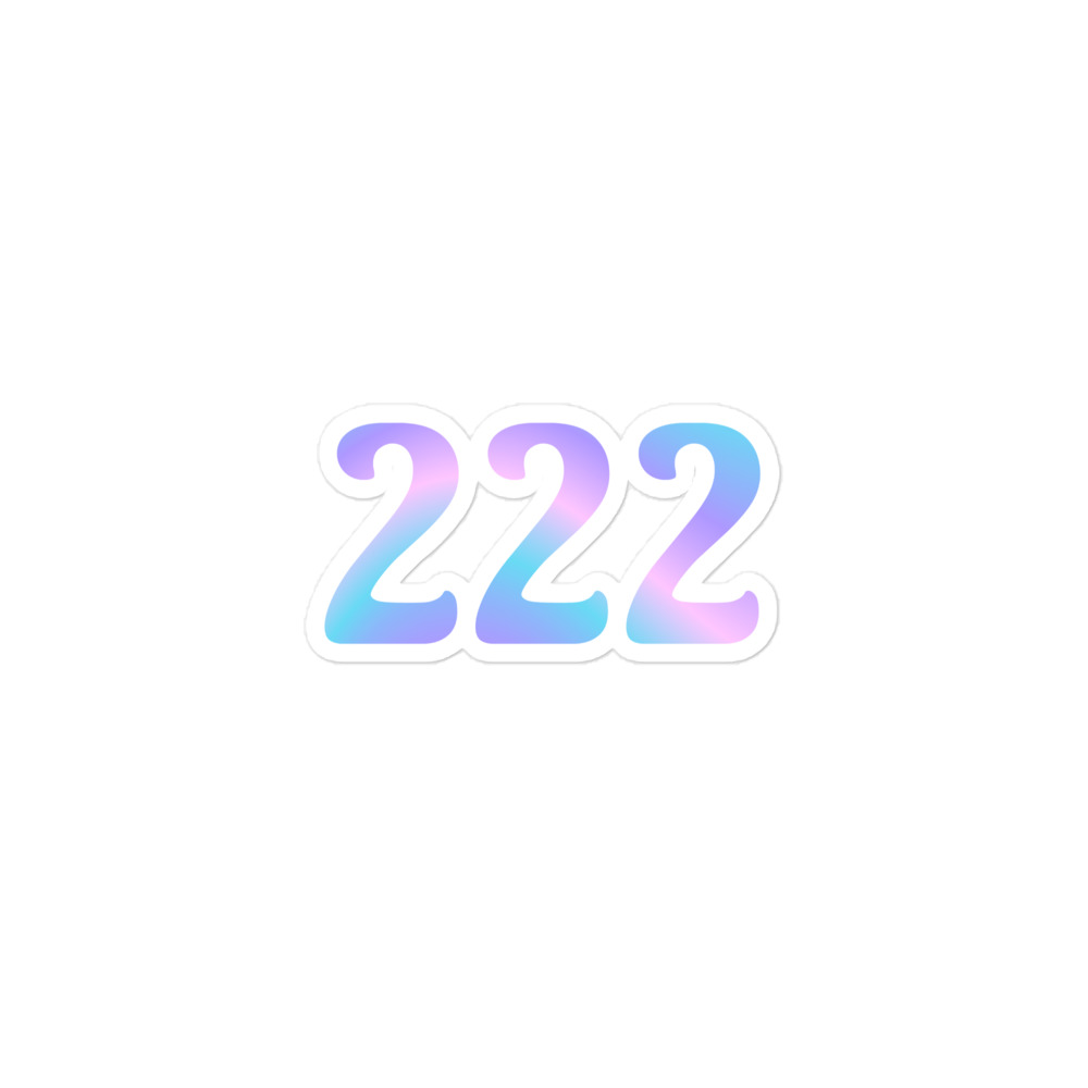 Angel Number Cotton Candy Ombre Sticker