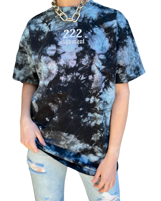 Angel Number Oversized T-Shirt Berry Tie-dye