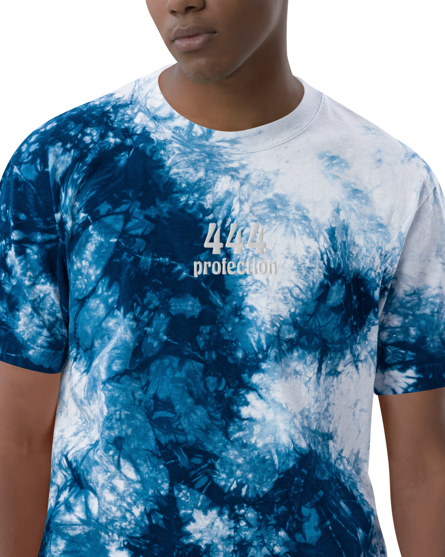 Angel Number Oversized T-Shirt Glacier Tie-dye