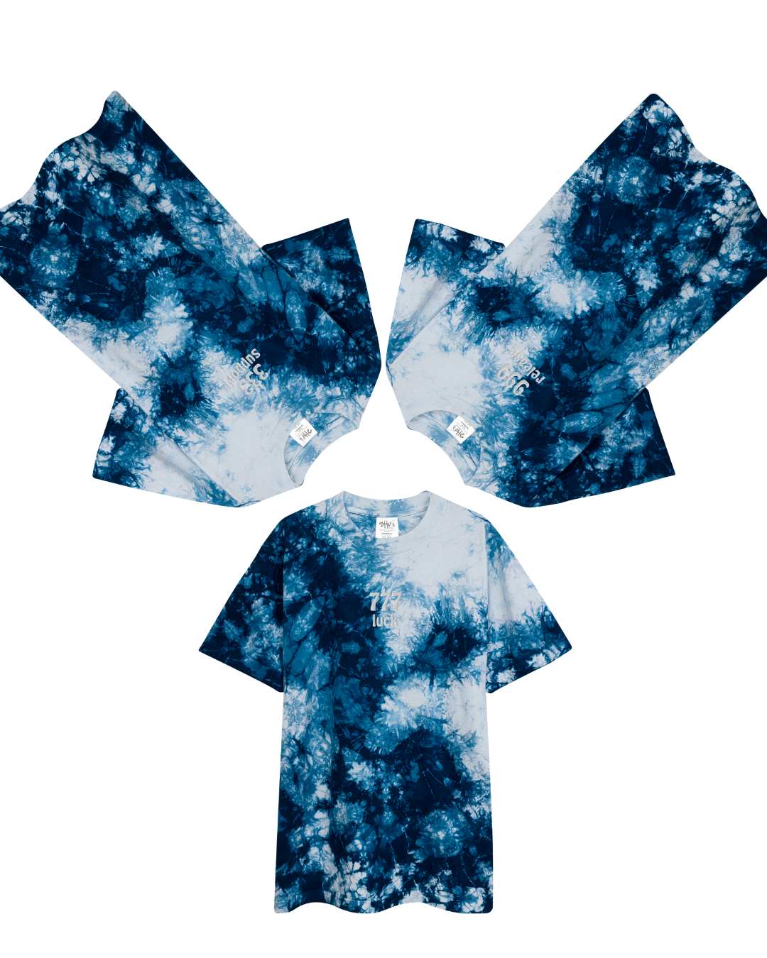 Angel Number Oversized T-Shirt Glacier Tie-dye