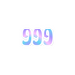 Angel Number Cotton Candy Ombre Sticker