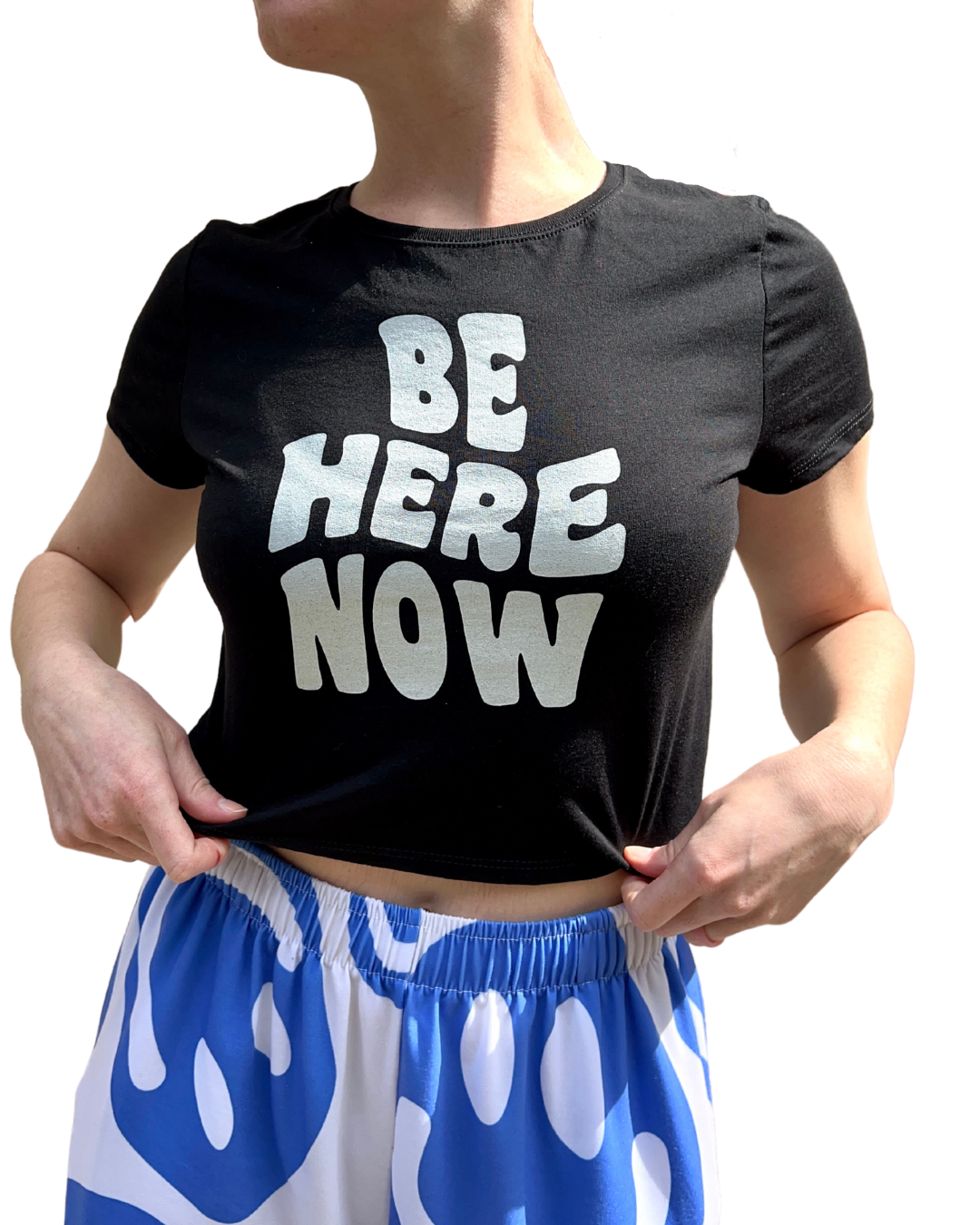 Be Here Now Crop Tee