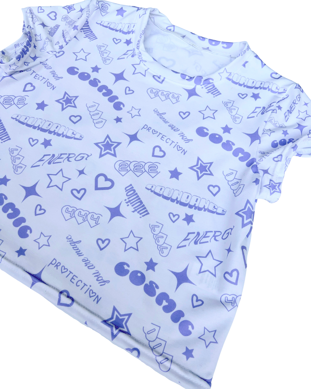 Cosmic Printed Crop Tee