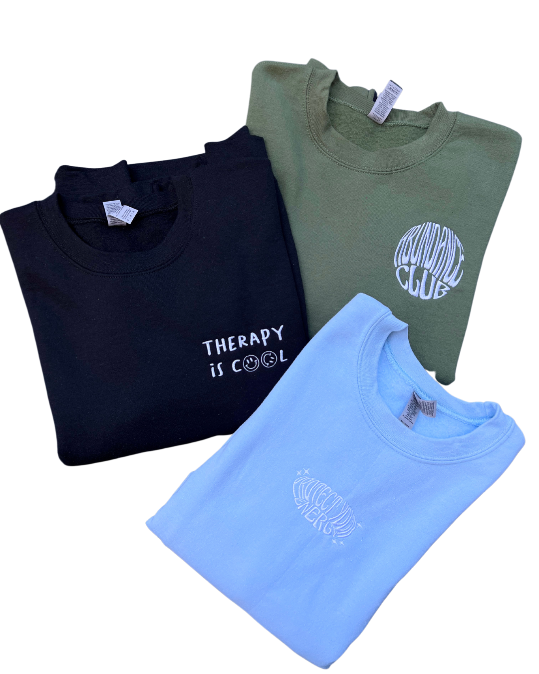 Therapy is Cool Crew Neck Sweatshirt