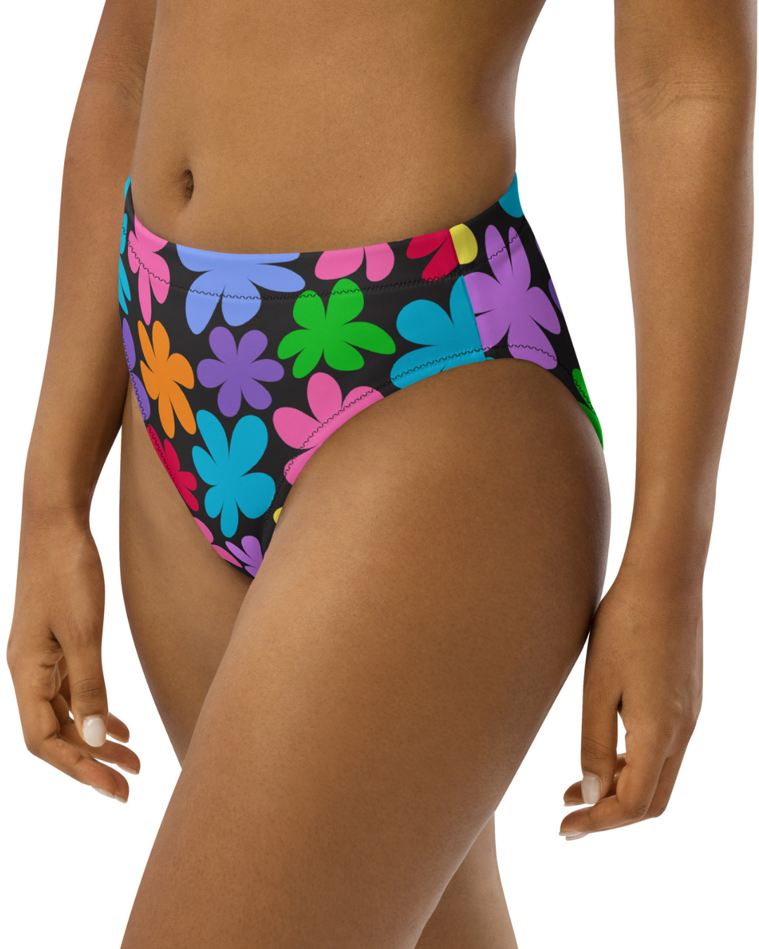 Daisy Garden Women's Recycled High Waisted Bikini Bottoms