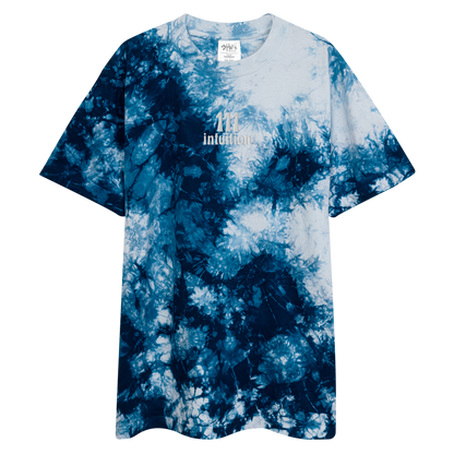 Angel Number Oversized T-Shirt Glacier Tie-dye