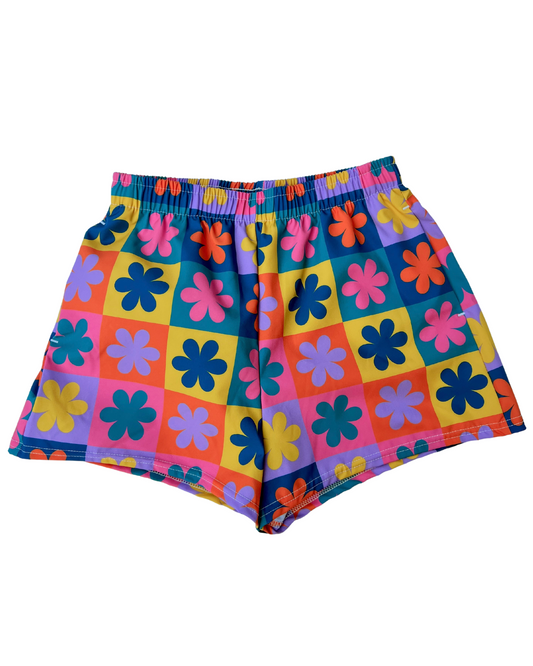 Retro Bloom Women's Recycled Shorts